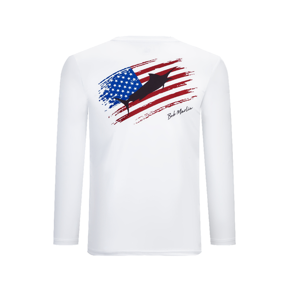 Performance Shirt USA Marlin White - Youth